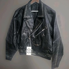Klassische Biker Lederjacke
