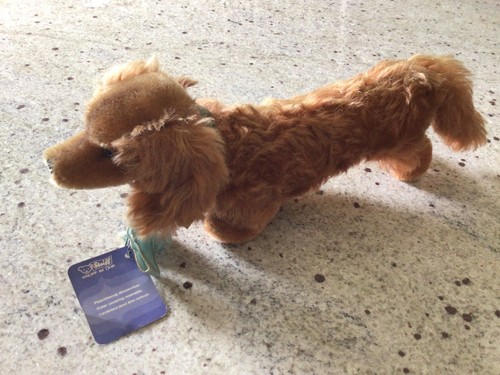 Steiff dackel waldi mit knopf - waldi,,