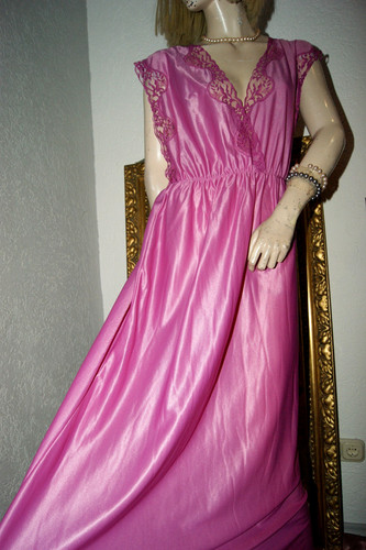 Stolzes nylon satin negligee - nylon,