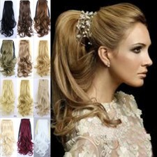 Haarverlängerung gewellt Zopf