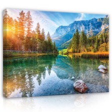 BERGE NATUR LANDSCHAFT Leinwandbild Groß Wandbilder Leinwand Bilder Wandbild 54