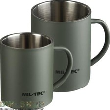 MILITÄR TRINKBECHER INSULATED 300ml / 450ml EDELSTAHL ARMY OUTDOOR BECHER TASSE