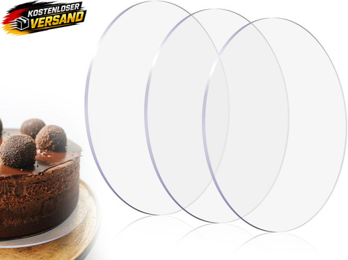 Acryl kuchenplatte rund 12cm - acryl,