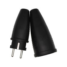 ABL Schukostecker + Schukokupplung Schuko Stecker Kupplung (Made in Germany)