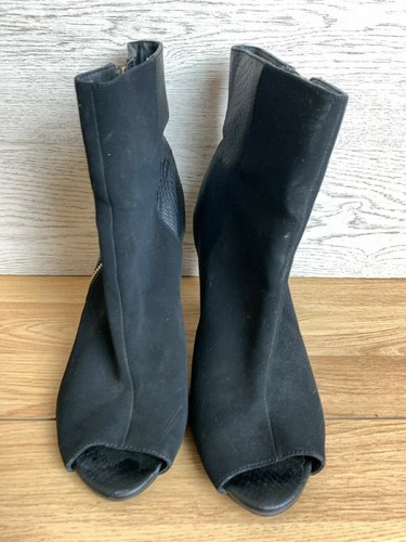 Schwarze peeptoe stiletto - schwarze,