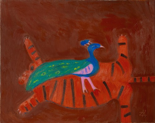 Original ölgemälde vogel - Ölgemälde,