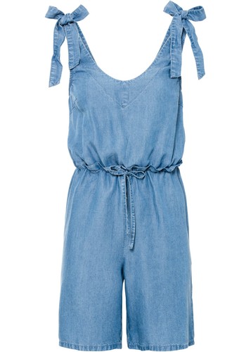 Jeans jumpsuit mit schleifen - mit,