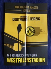 Spielplakat Poster BVB Borussia Dortmund vs RB Leipzig 2024/25 Bundesliga