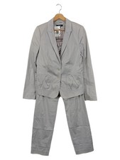 Comma Damen Hosenanzug Elegant Business Grau Baumwolle Gr. 40 Klassisch