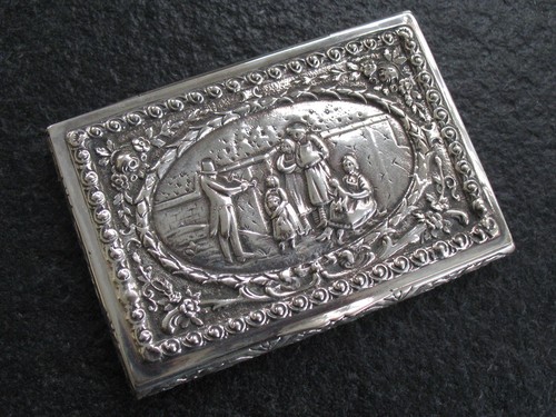 Schnupftabakdose silber 800 - schnupftabakdose,