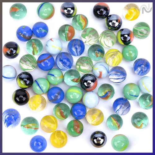 Glasmurmeln 15mm bunte murmeln - bunte,