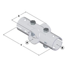 Doppel-T-Schelle Kreuzschelle