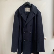 Dalmard Marine Cabanjacke Herren Gr 54 Blau Schurwolle Kurzmantel Frankreich Top