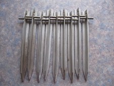 Heringe, Edelstahl, V2A- 22cm, T-Pofil für Zelt, Vorzelt, Pavillion, sehr stabil