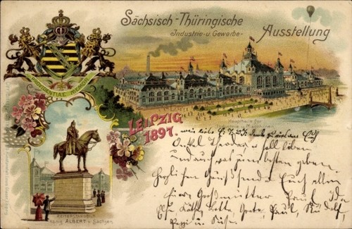 Wappen litho leipzig - wappen, in