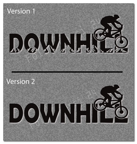 Downhill aufkleber bike mtb - downhill,