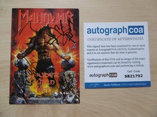 Manowar Original Autogramme signed 10x15 cm Postkarte ACOA
