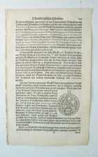 Kupferstich Original 1595 aus Oldenburgisch Chronicon H.Hamelmannum B-15472