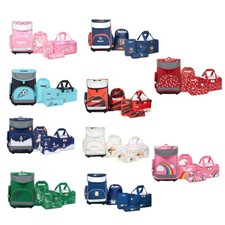 MUWO "Little Leo" Kinder Schulranzen Set 5-tlg. Schultasche mit Sporttasche neu