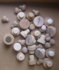 Flaschenverschluss Stöpsel Kork Holz oder ähnliches Material 20 große 10 kleine