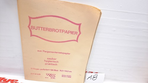 Butterbrotpapier ddr - butterbrotpapier,