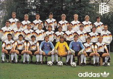 DFB Deutschland Mannschaftsbild Mannschaftskarte Mannschaftsfoto ca 1988.