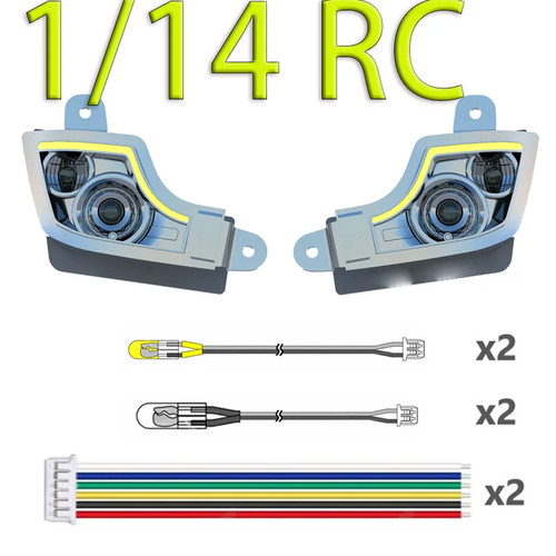 2pcs led scheinwerfer für - 5v,