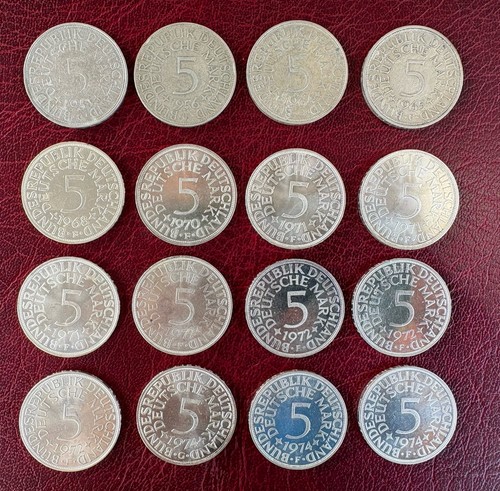Silberadler 1951 bis 1974 - 5, dm-