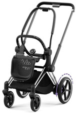 ⭐️ Cybex Platinum ePriam 4 E-Kinderwagen chrom schwarz Fahrgestell & Sitzgestell NEU