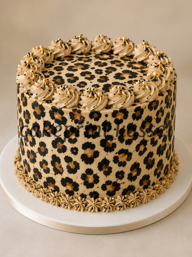 Tortenband leopard tortenbild - leopard,