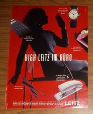 Seltene Werbung LEITZ Heftgerät - High Leitz - Chronoswiss Orea Uhr 1994