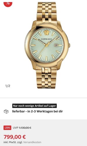 Versace uhr damen herren - versace,
