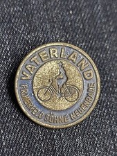 Alte Brosche Fahrrad Vaterland