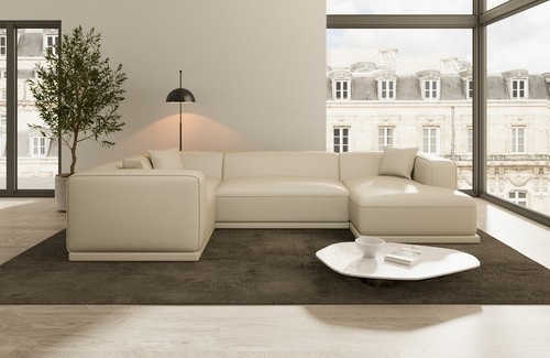 Sofa leder wohnlandschaft - sofa,