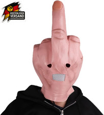 Mittelfinger latex maske für - latex,