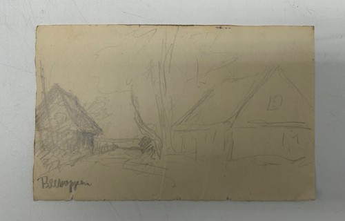 Bleistift zeichnung häuser - bleistift,