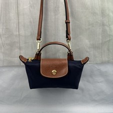 Longchamp / Dunkelblaue Mini-Umhängetasche  #1