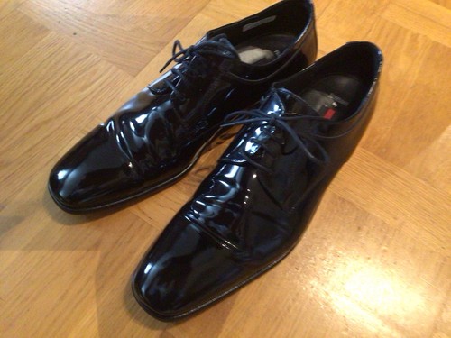 Lackleder herren schnürschuhe - lackleder,