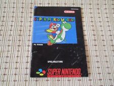 Super Mario World Spielanleitung / Anleitung / Super Nintendo SNES 