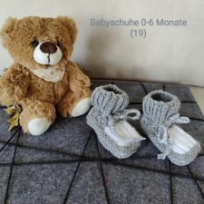 Babyschuhe handgestrickt 6 - handgestrickt, 0-6