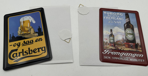 2er set blechschild postkarten - 2er,