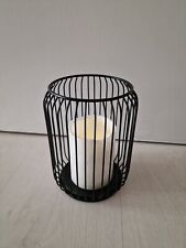 Hohle Laterne Kerzenhalter Metall Kerzenhalter Vintage Schwarz Dekorativer