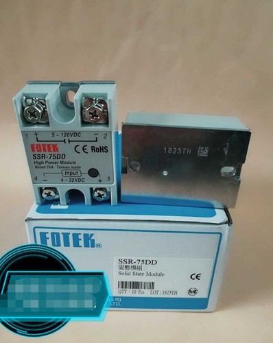 1pcs fotek ssr 75dd ssr75dd - fotek, ssr-75dd