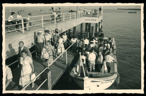 Helgoland 1959 barkasse am - helgoland,