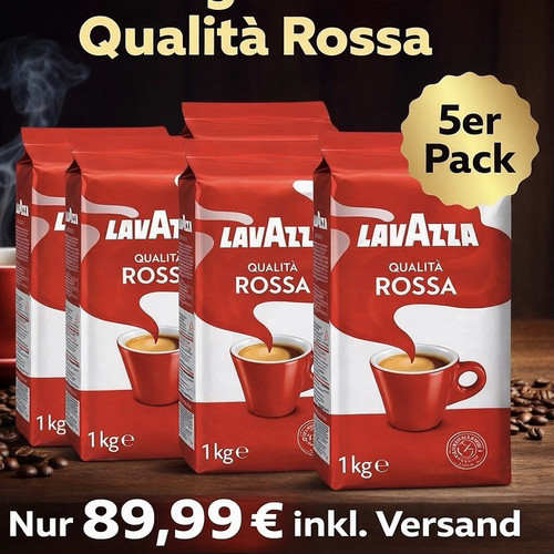1kg lavazza qualità rossa - 5x,