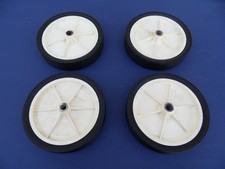 originaler Satz DDR Räder Hartgummi für Rasenmäher Handwagen
