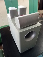 Canton AS 60 CX Powered Subwoofer /4x Lautsprecher Movie 60 CX SILBER   Set