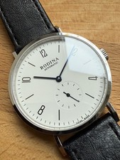 Rodina R005 Automatik Bauhaus Uhr Saphirglas Seagull Dresswatch ST17 Leder