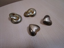 2 Paar alte Ohrringe Ringe