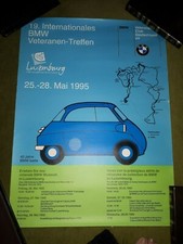 19.INTERNATIONALES BMW VETERANEN TREFFEN LUXEMBOURG 1995 POSTER/PLAKAT GEBRAUCHT